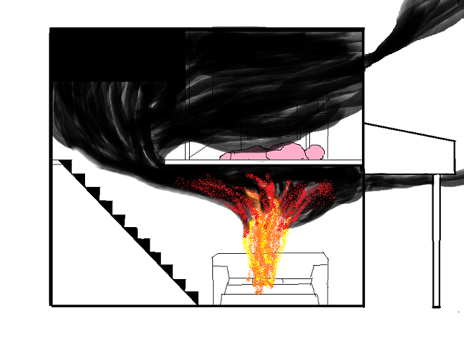 Fire dynamics and behavior/flow path: Smoke and fire spread when bedroom doors are left open.