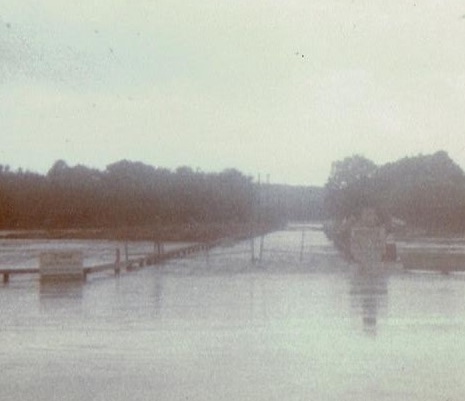 Three Mile Island flooding from Agnes 1972.